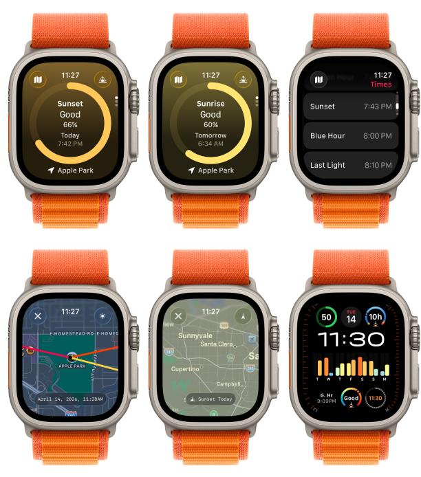 Alpenglow on Apple Watch