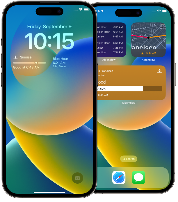 Alpenglow Widgets