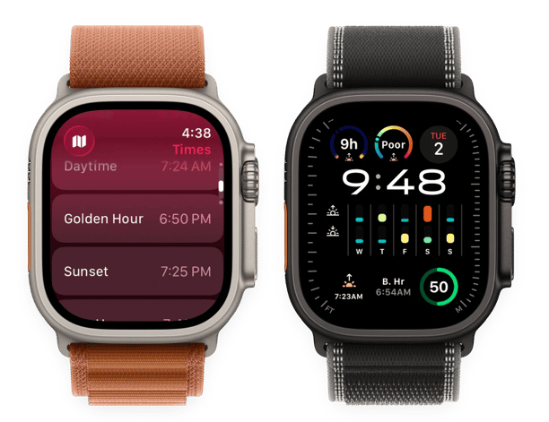 Alpenglow on Apple Watch