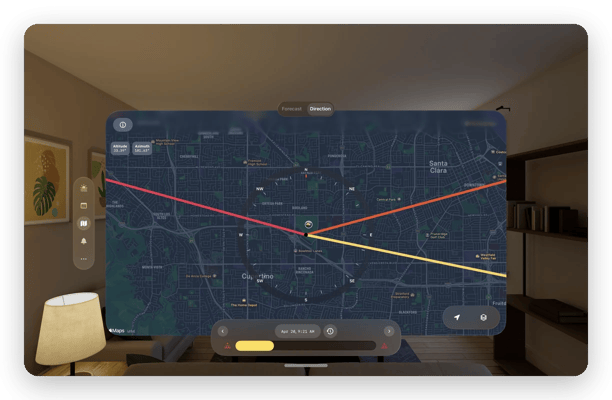 Alpenglow on Apple Vision Pro